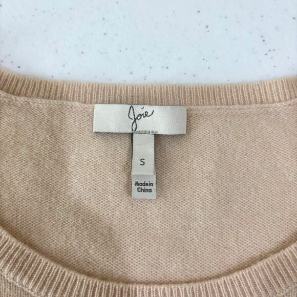 Joie Cream Ivory Cashmere Wool Sweater Tunic Women S Asymmetric Hem Relaxed Fit - Picture 7 of 11